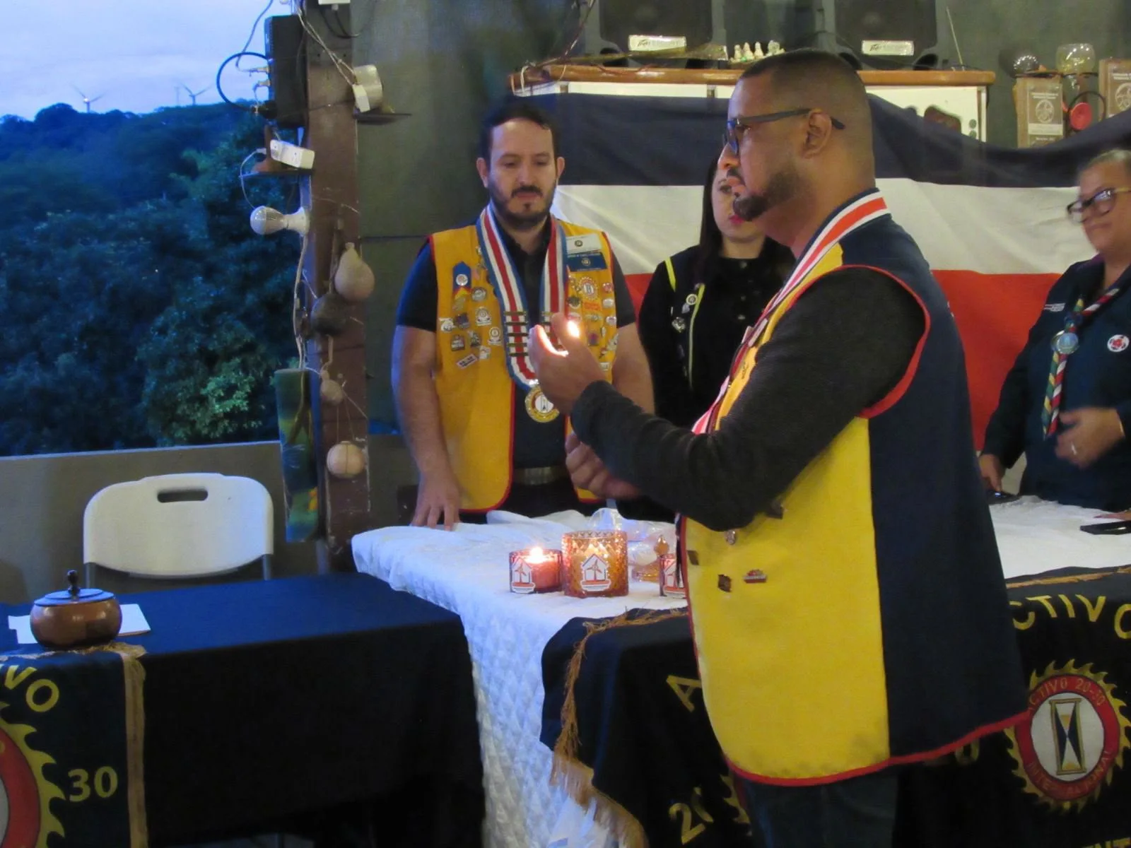 Un momento de la ceremonia